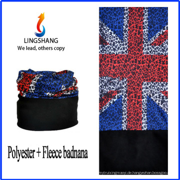 LINGSHANG billig benutzerdefinierte Bandana Druck Bandana Schal Polar Fleece multifunktionalen Bandana